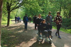 Balade en fauteuil au Lac du Héron