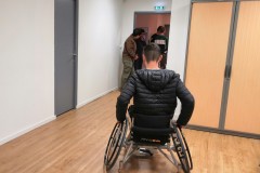 Parcours en Fauteuil dans les couloirs de la MDDS